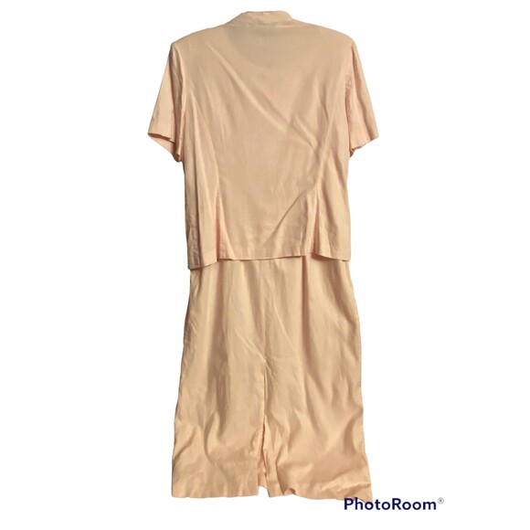 Samantha Rose Linen Dress/Jacket Set Size Missy 16 - Picture 4 of 11